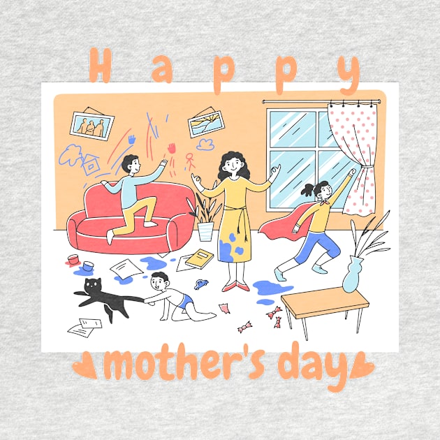 Happy Mother's Day - Calm mother funny cute design by Moshi Moshi Designs